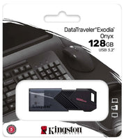 PENDRIVE DATA TRAVELER EXODIA ONYX 128GB CHIAVETTA PENNINA USB 3.2 KINGSTON