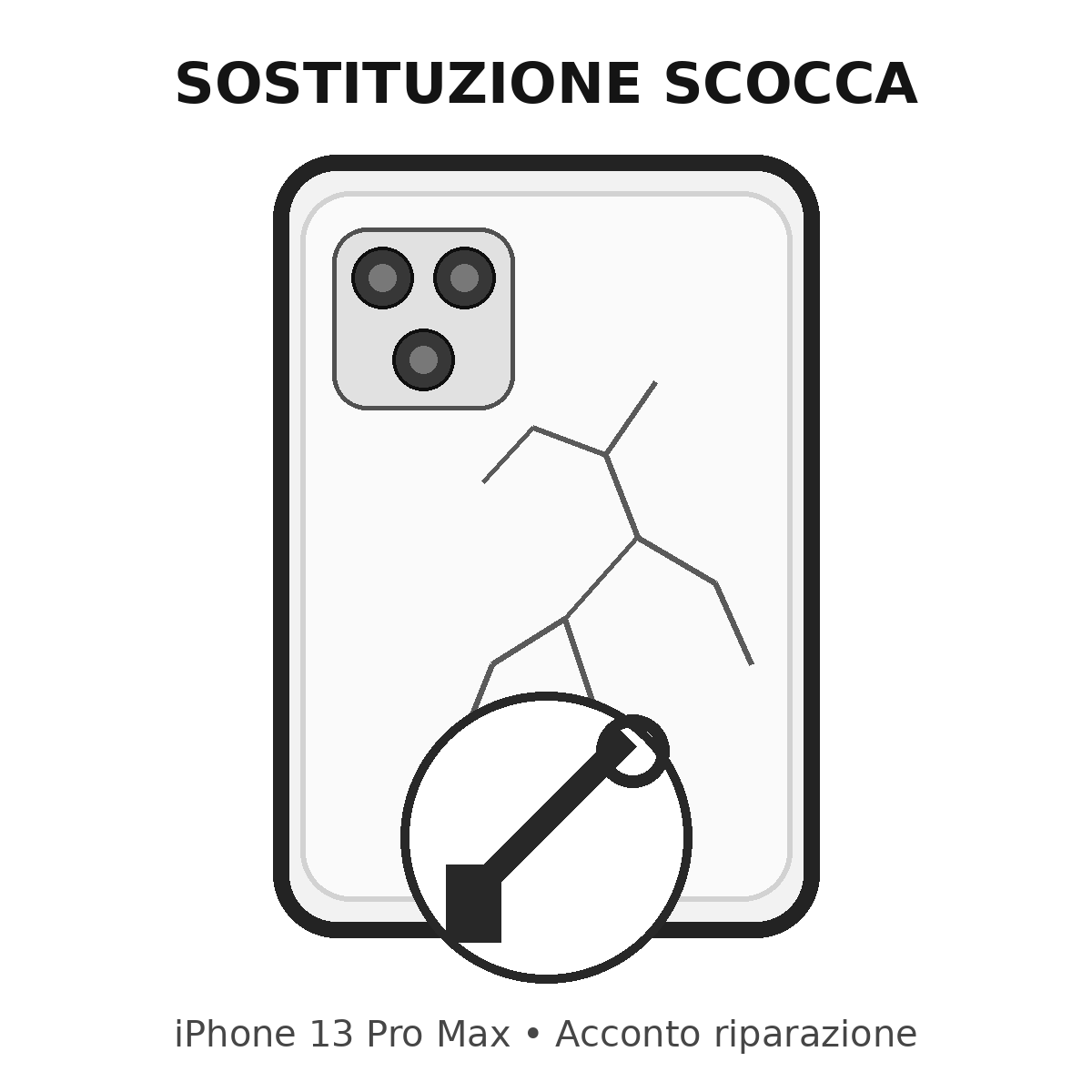 Riparazione scocca posteriore iPhone 13 Pro Max