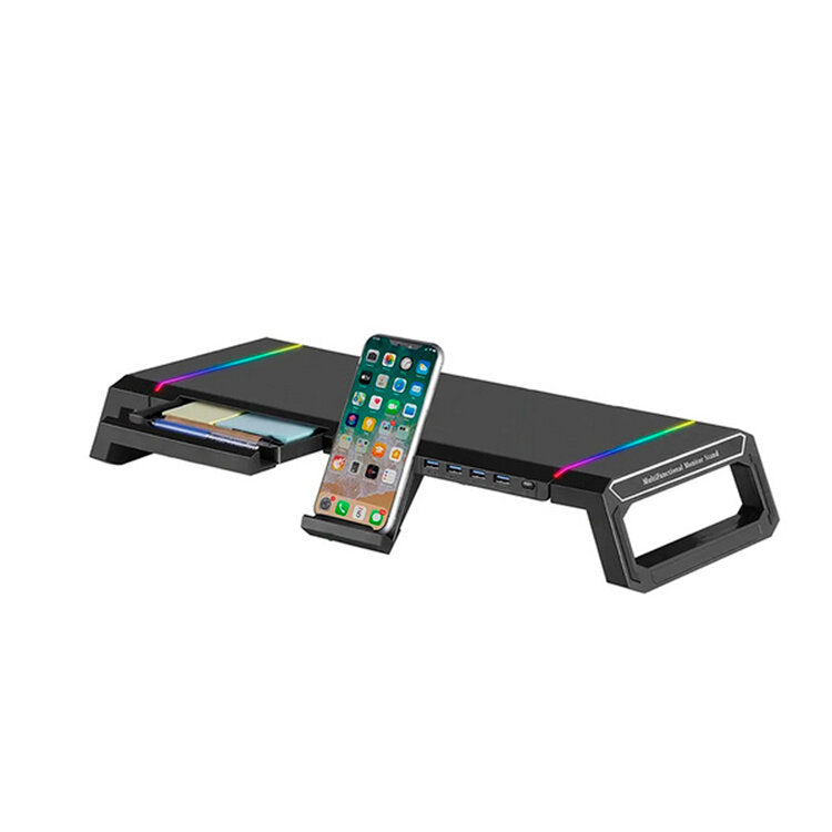 Ewent EW1268 supporto monitor RGB con hub USB e cassetto
