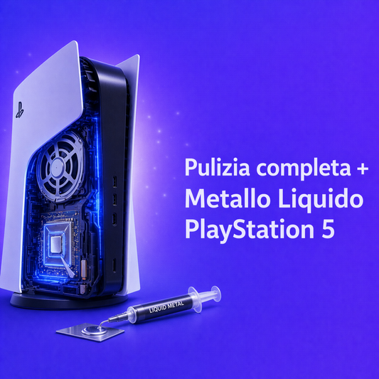 Pulizia completa PlayStation 5 e sostituzione Metallo Liquido