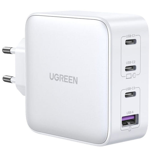 UGREEN Nexode 15337 caricatore GaN 100W bianco 3 USB-C e 1 USB-A
